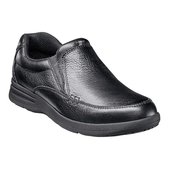 Nunn Bush Men\'s Cam Leather Lightweight Slip On Loafers Black Size 11 W main image 5